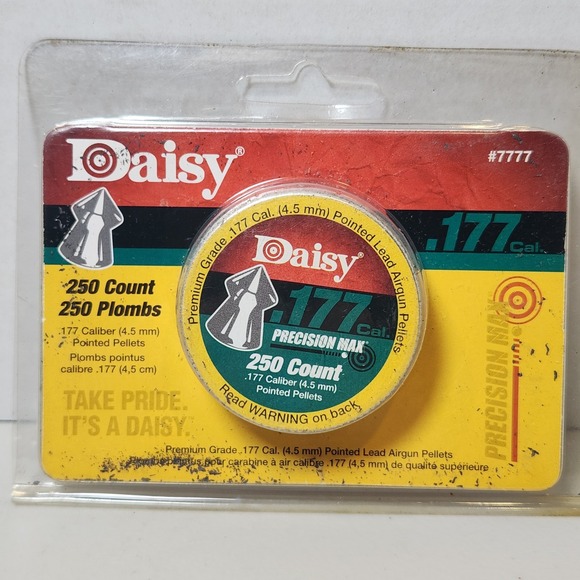 Daisy PrecisionMax Pointed Nose 250 Count .177 Caliber (4.5mm) Pellets #7777 - Picture 1 of 4